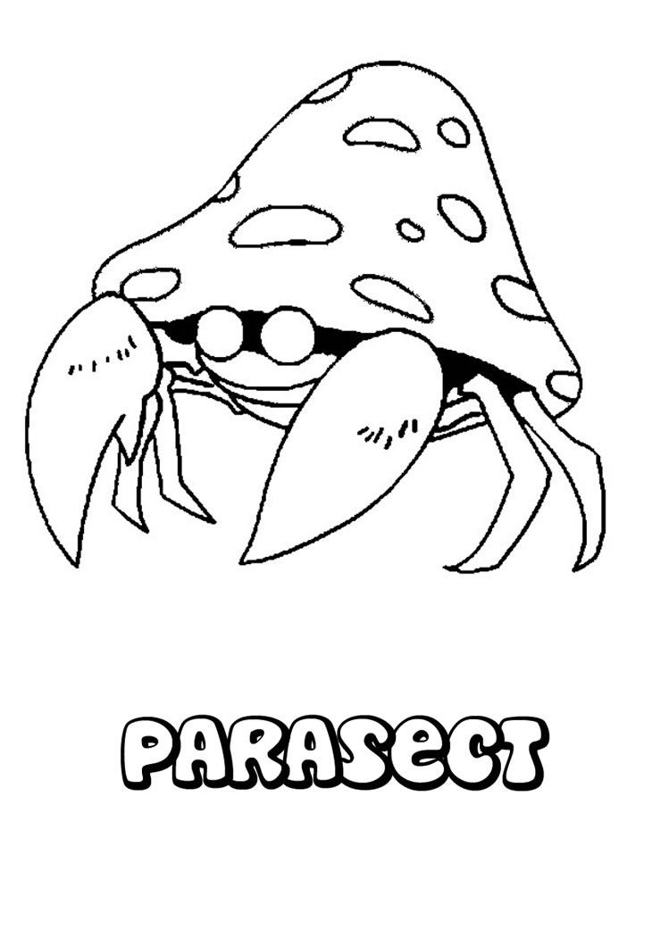 749x1060 Parasect Pokemon Coloring Page More Bug Pokemon Coloring Pages Om