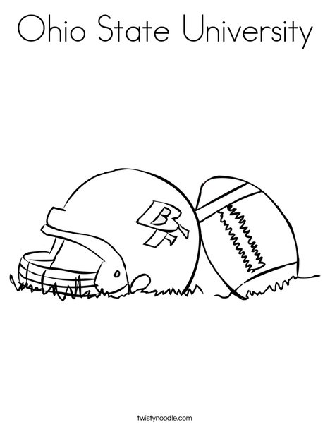 468x605 Ohio State University Coloring Page