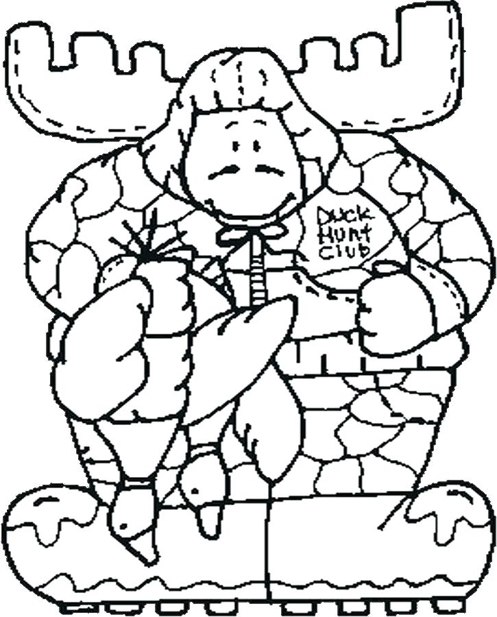725x900 Oswald Coloring Pages Coloring Pages Moose Hunting Coloring Page