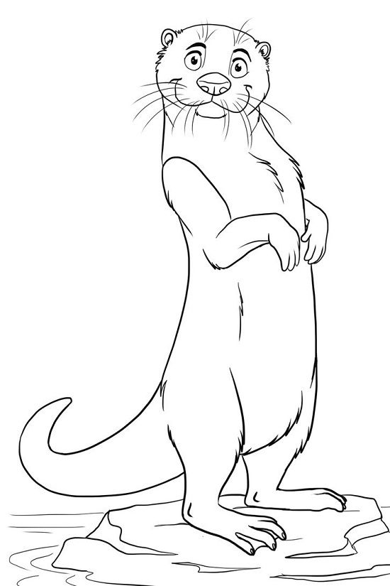 Otter Coloring Pages