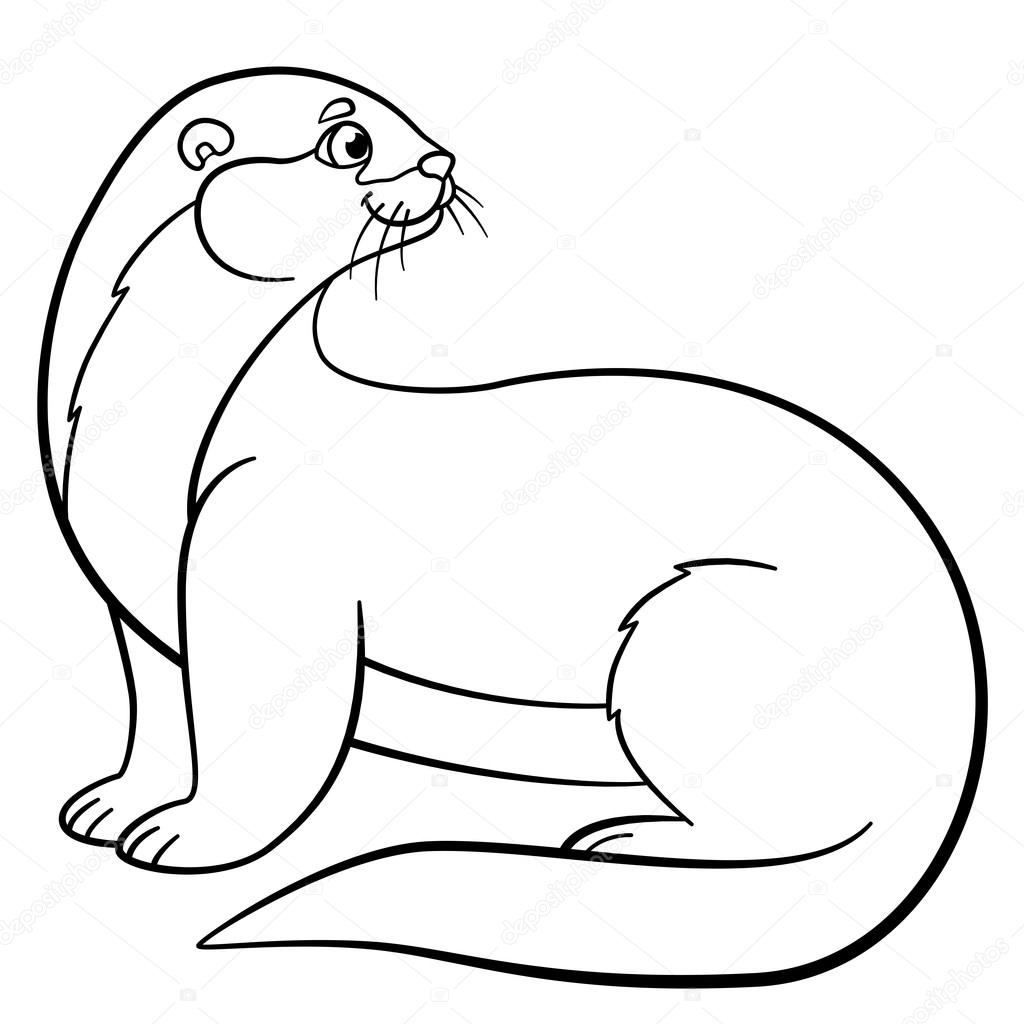 1024x1024 Otter Coloring Pages Collections Free Coloring Pages
