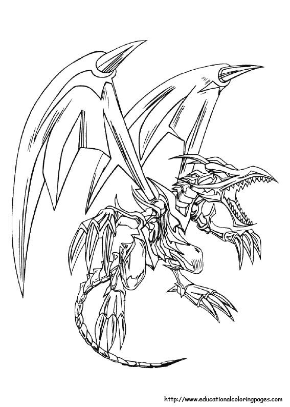 567x794 Yu Gi Ou Coloring Pages Free For Kids