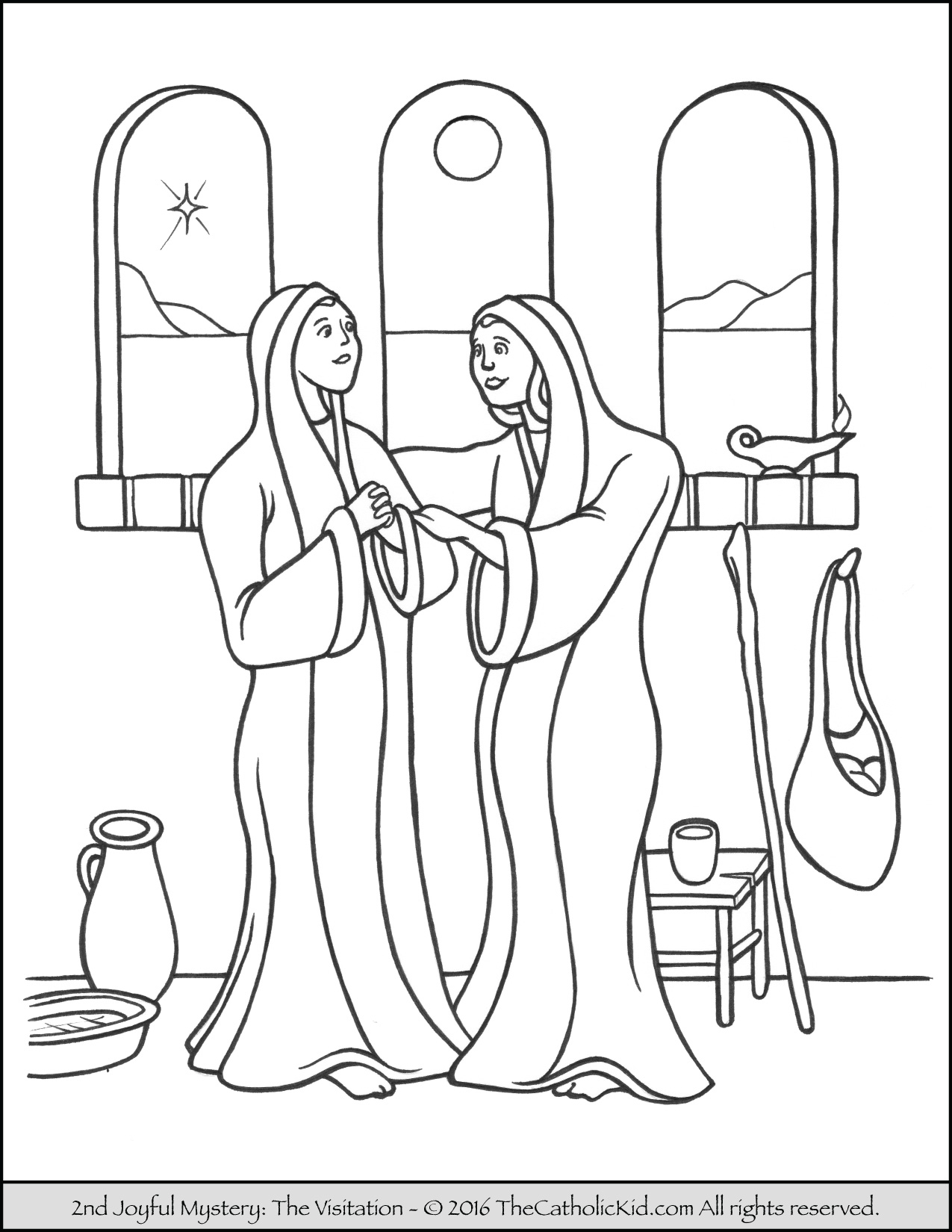 1275x1650 Rosary Coloring Pages