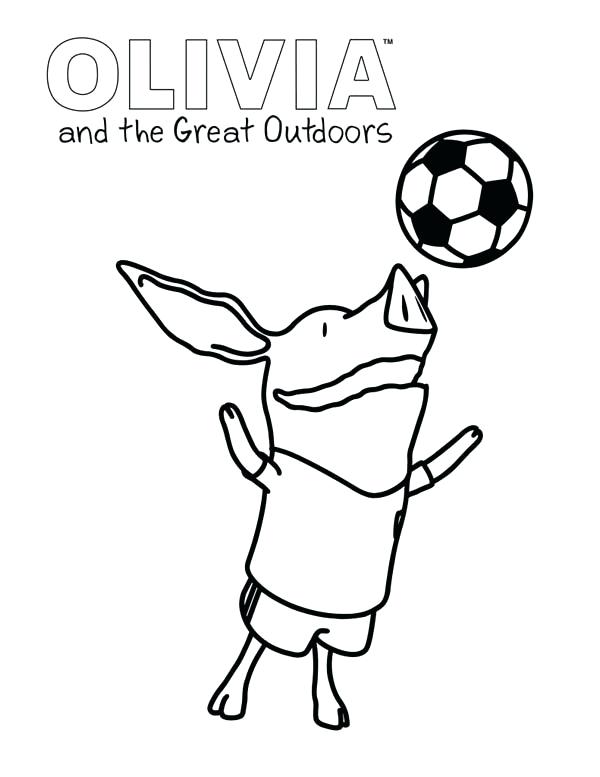 600x777 Outdoor Fun Coloring Pages The Pig And Great Outdoors Page