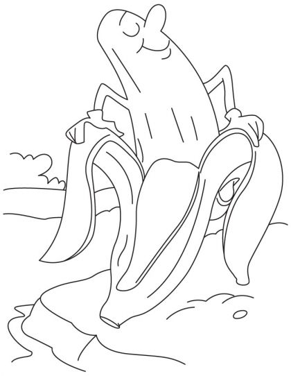 420x542 Outdoor Banana Coloring Page Download Free Outdoor Banana
