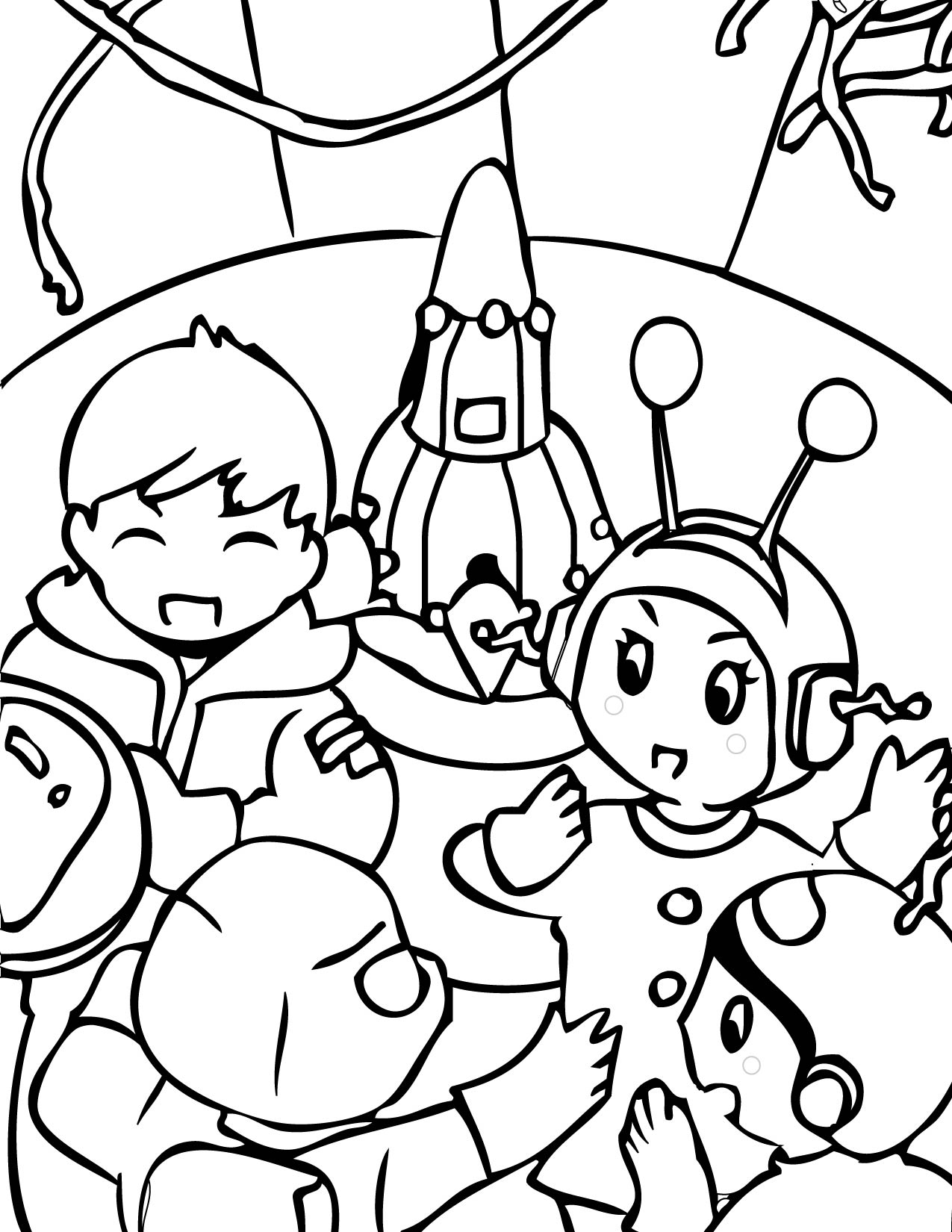 1275x1650 Outer Space Coloring Page Handipoints