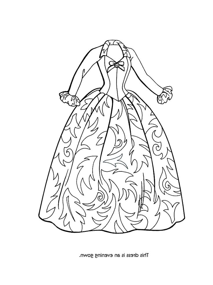 736x981 Dresses Coloring Pages