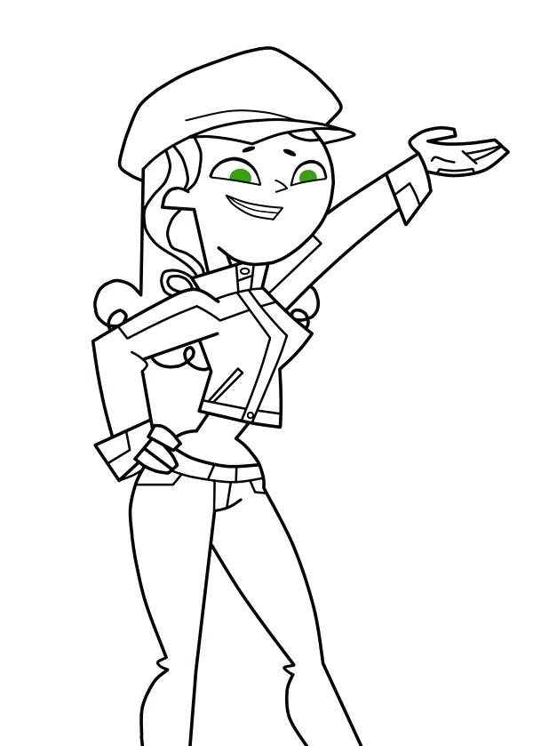 600x839 Total Drama Island Coloring Pages Winter Outfit