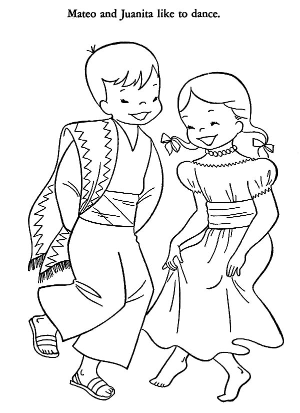 600x825 Traditional Mexican Dress Coloring Pages Color Luna