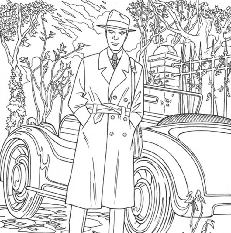 760x767 The Official Outlander Coloring Book Book