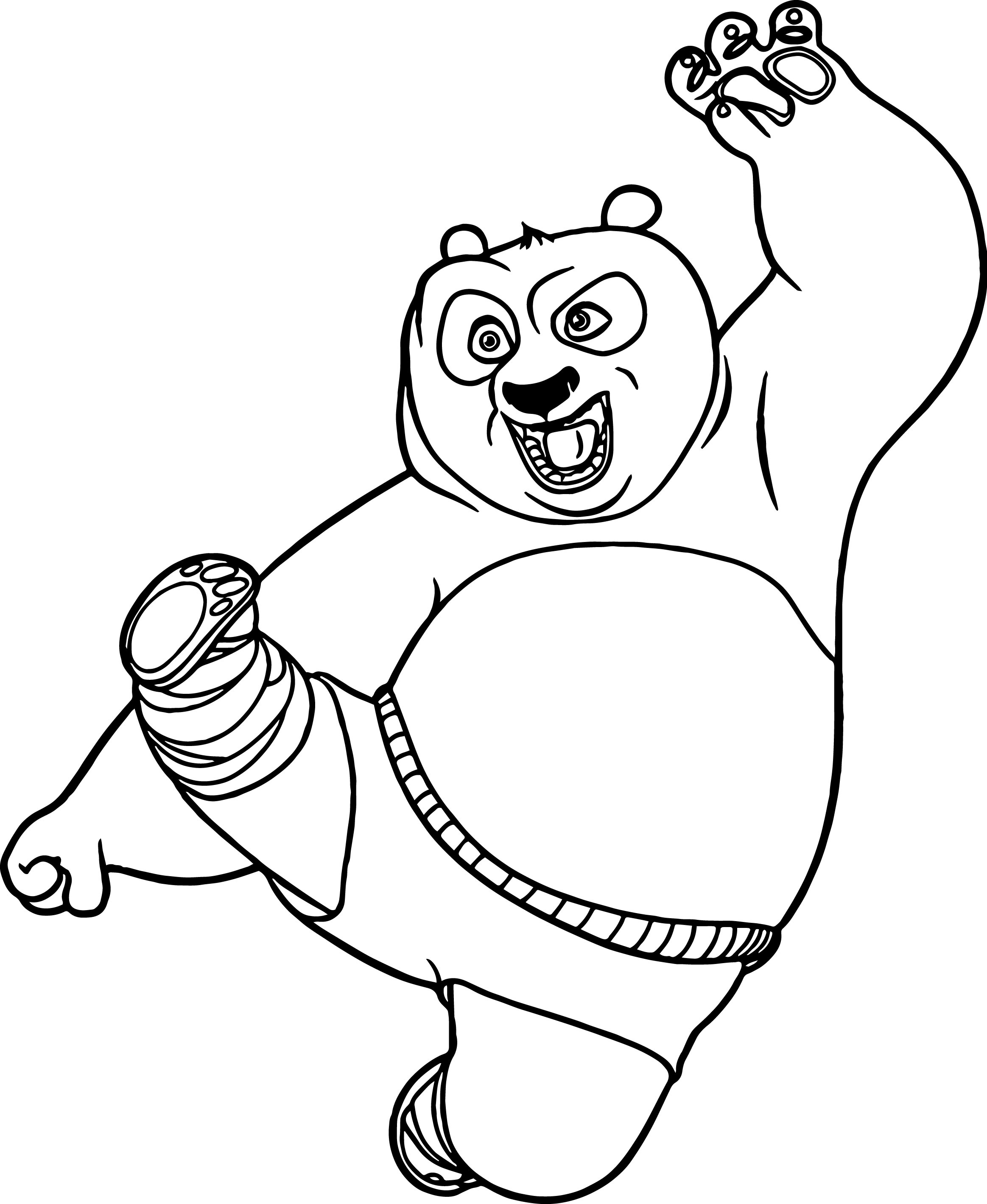 2327x2839 Cool Kung Fu Panda Outline Coloring Pages Funny Coloring Free