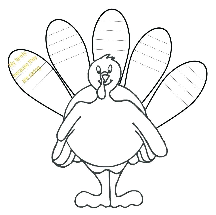 863x861 Body Outline Coloring Page Coloring Pages Drawing Template Turkey