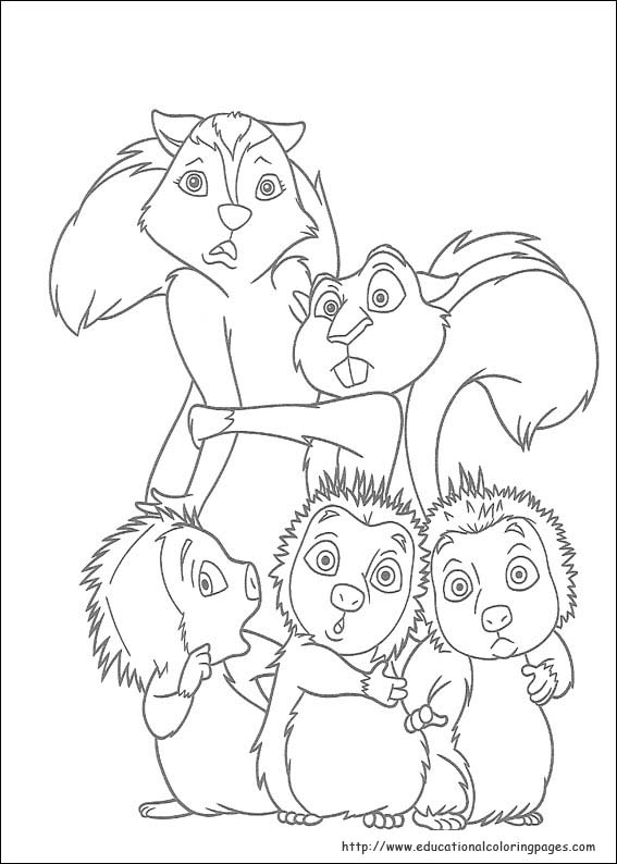 567x794 Over The Hedge Coloring