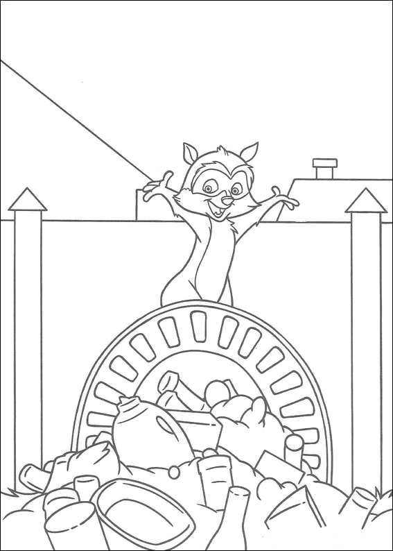 567x794 Over The Hedge Coloring Pages