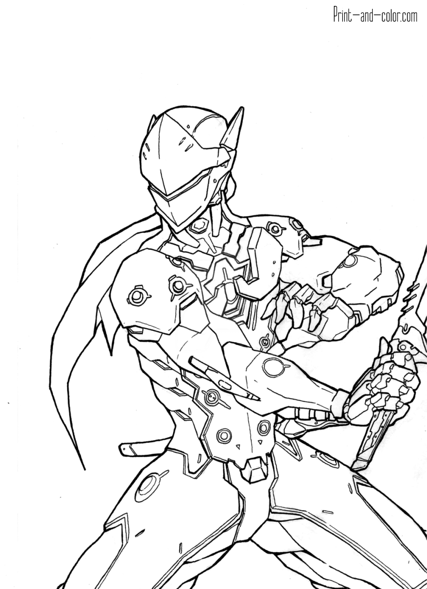 871x1200 Overwatch Coloring Pages Print And Over Watch