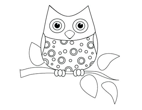 500x386 Owl Coloring Pages Mama Baby Owl Coloring Page Owl