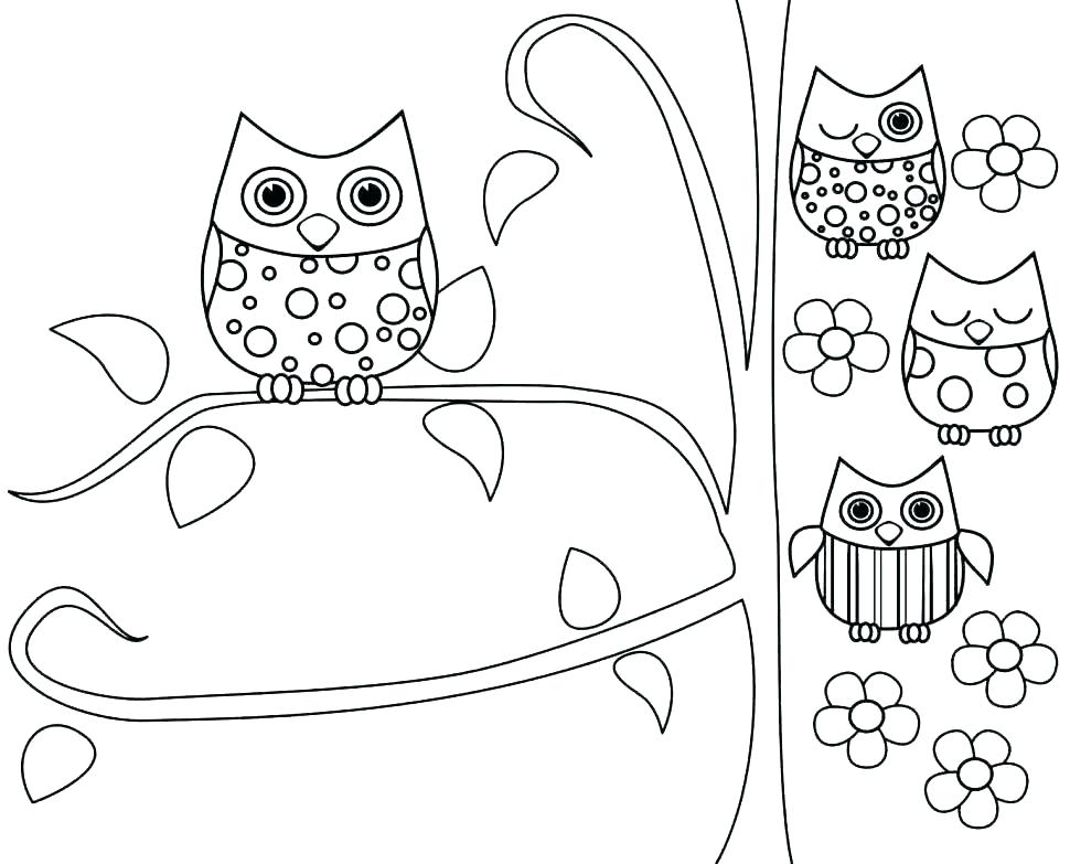 970x783 Owl Coloring Pages To Print Coloring Pages Owls Colouring Pages