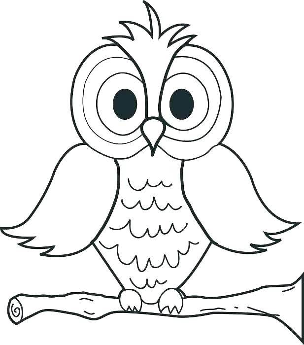 617x700 With Owl Coloring Pages Print Free Printable Cute Owl Coloring