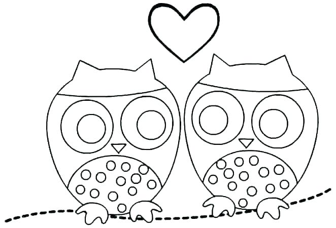 662x450 Coloring Pages Owls