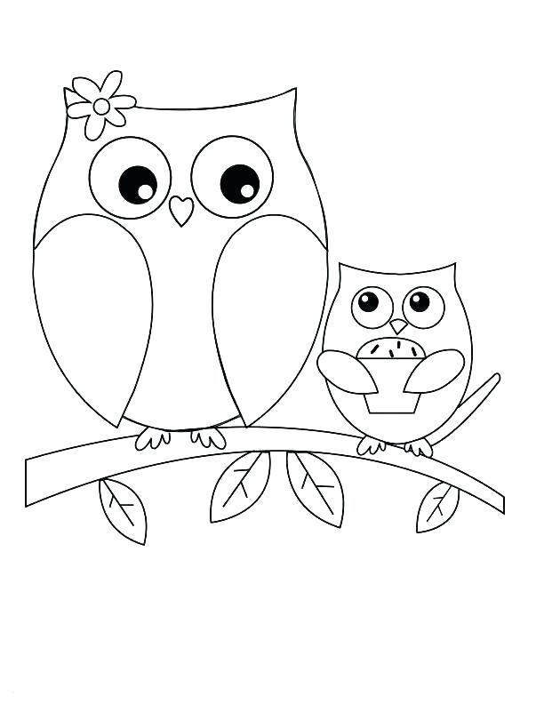 612x792 Printable Coloring Pages Of Owls