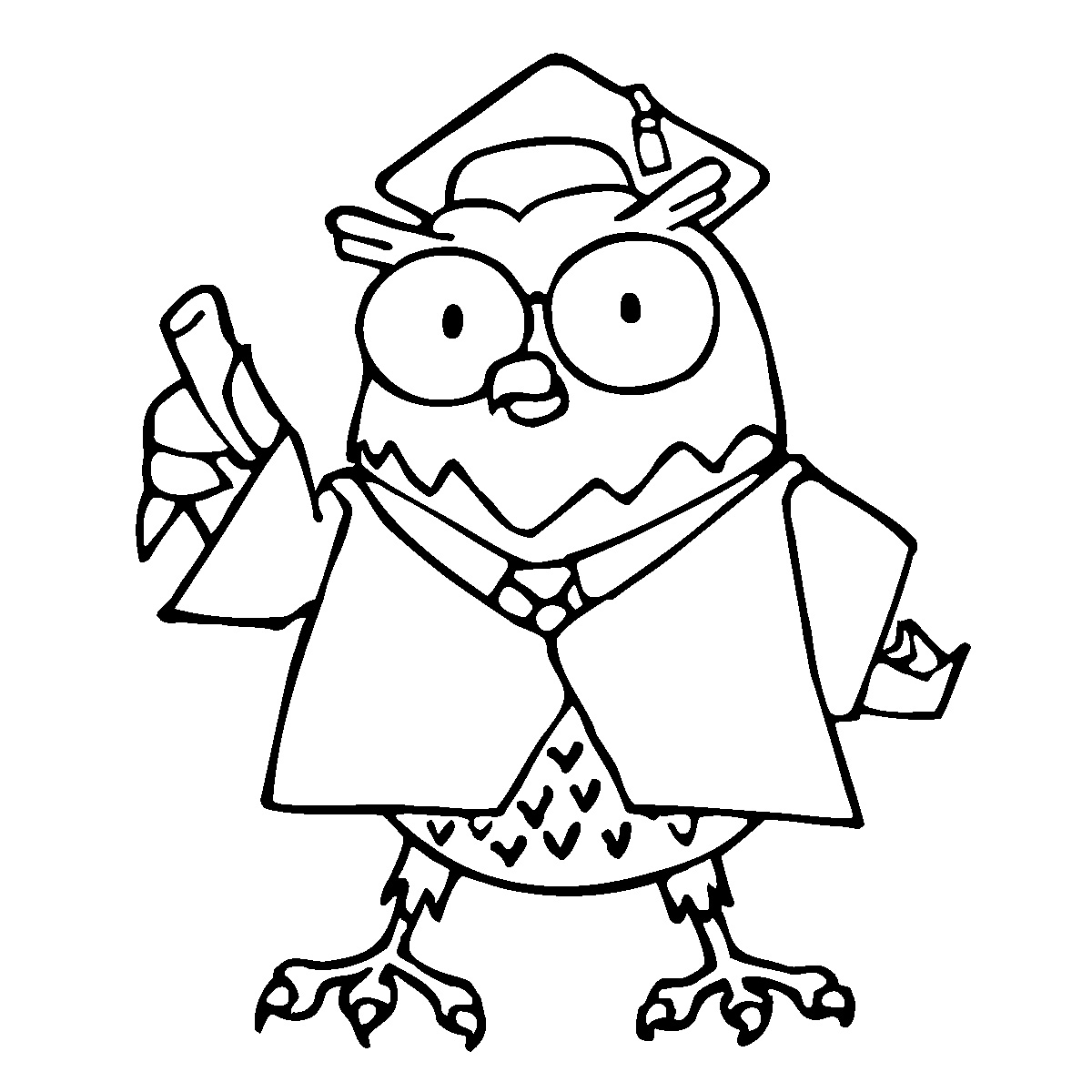 1200x1200 Owl Coloring Pages For Kids Printable Coloring Pages