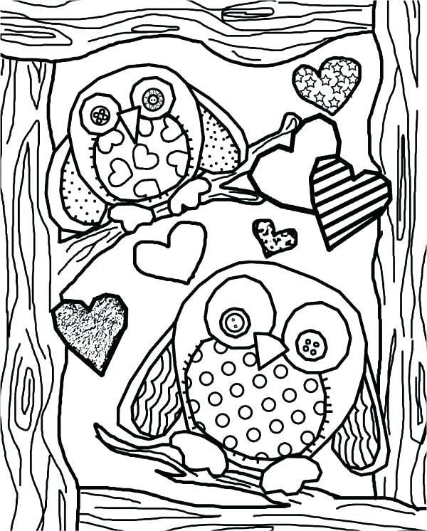 600x746 Owl Coloring Sheets Coloring Book To Print Cartoon Owl Coloring