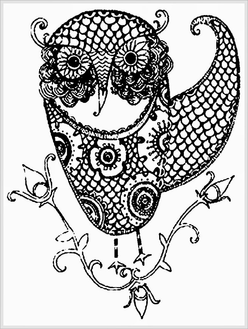 Owl Print Out Coloring Pages
