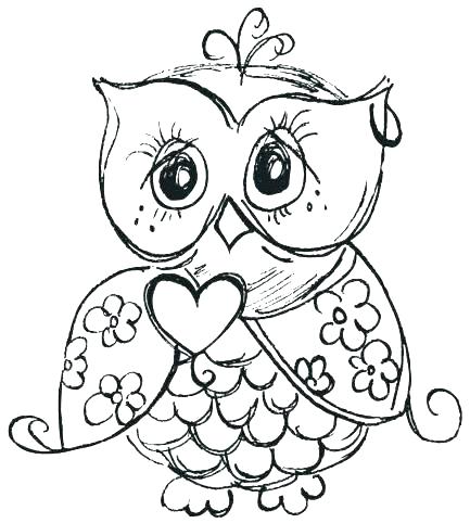 433x482 Owls Coloring Pages