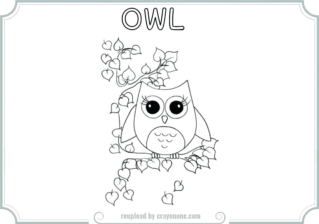 1024x720 Baby Owl Coloring Pages Cute Owl Coloring Pages Printable Color