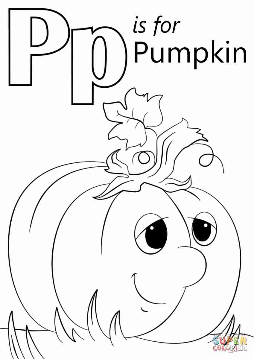 849x1200 New Letter P Coloring Pages Kindergarten