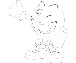 300x250 Pacman Coloring Pages