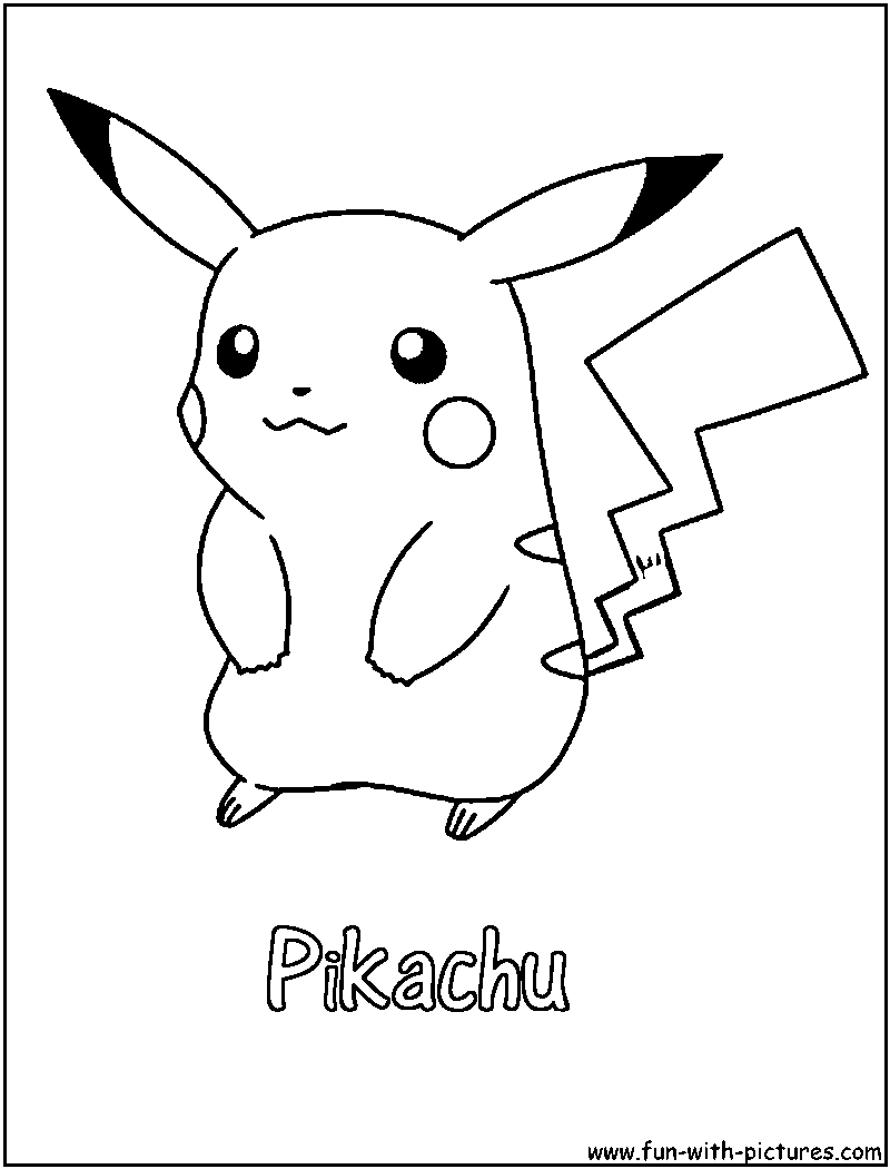 800x1050 Pikachu Coloring Page Pokemon Pokemon