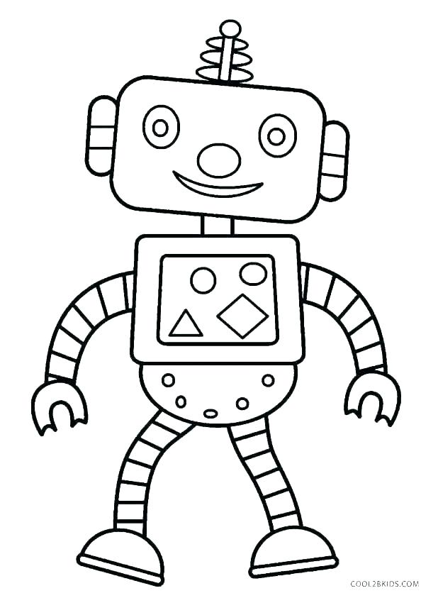 618x843 Robot Coloring Pages Robot With One Eye Coloring Page Robot