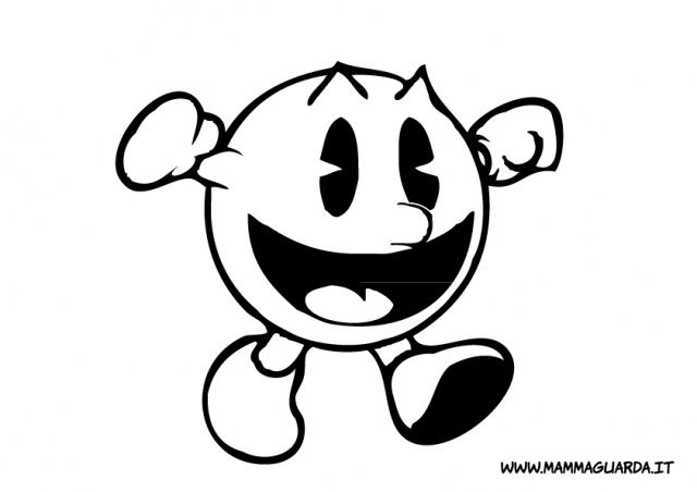 640x452 Pac Man Coloring Pages