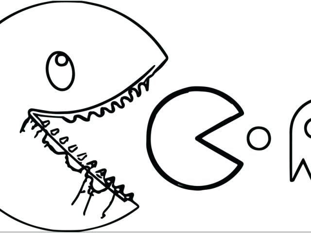 640x480 Pac Man Coloring Pages Ghost Coloring Pages Download