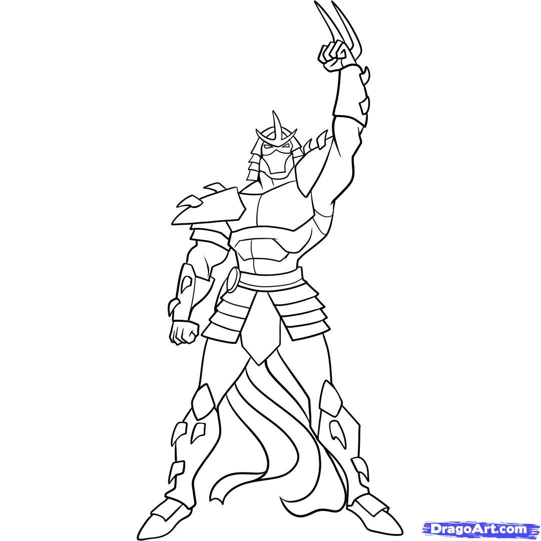 1081x1081 Ninja Turtles Coloring Pages How To Draw Shredder, Teenage
