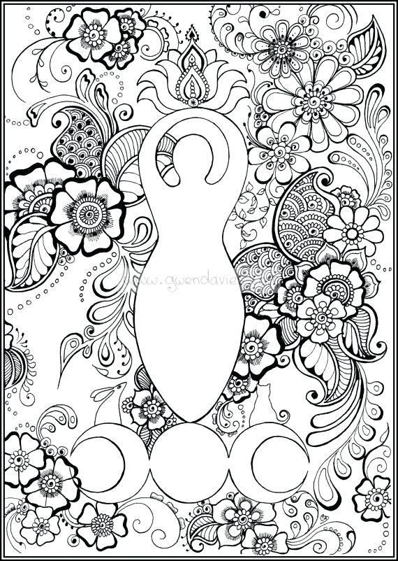 570x802 Wiccan Coloring Pages Pagan Mandala Coloring Pages New Mandala