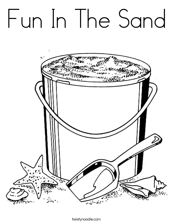 685x886 Fun In The Sand Coloring Page