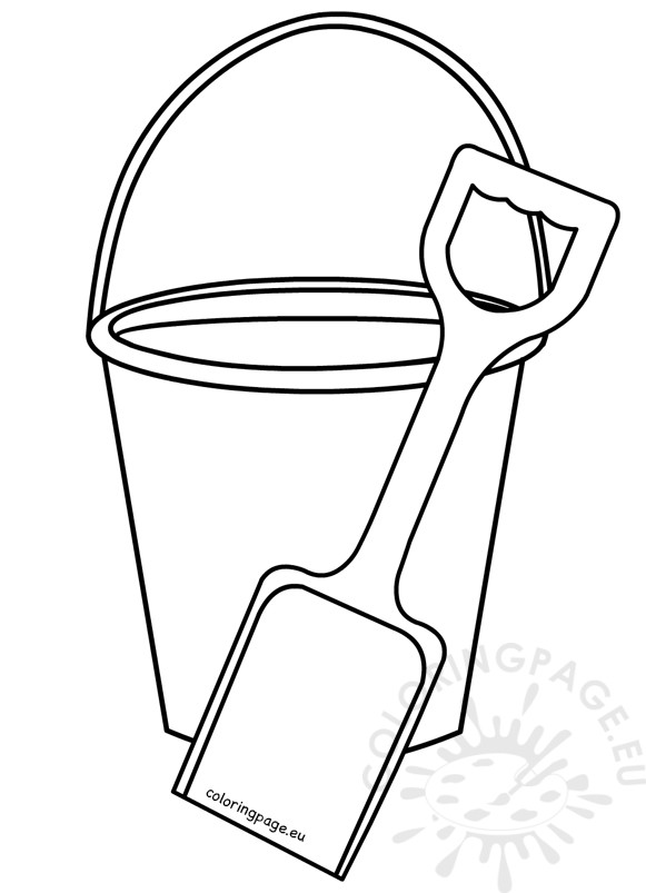 581x803 Pail And Shovel Toys Coloring Page