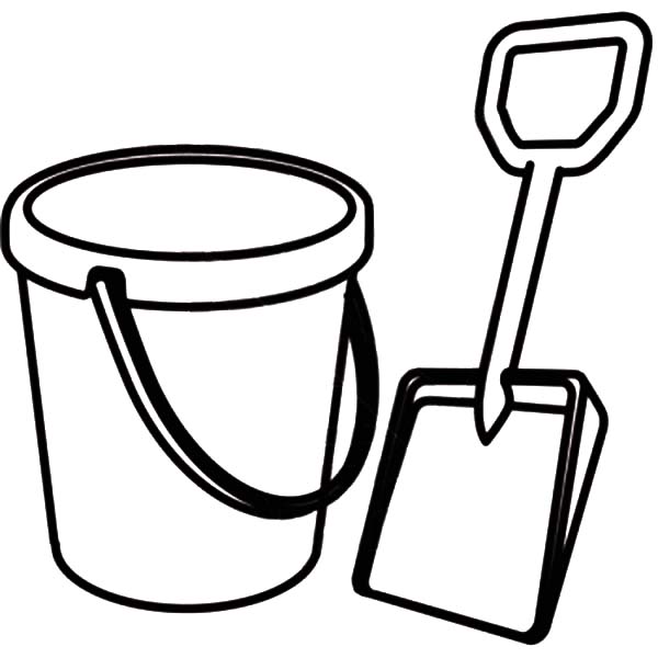 600x600 Shovel Coloring Page