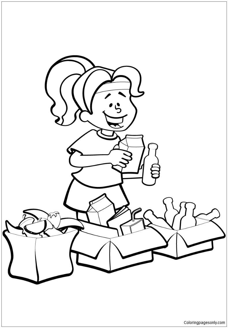 790x1139 Special Garbage Pail Kids Coloring Pages Recycling Free Draw