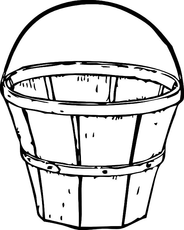 600x751 Traditional Wooden Bucket Coloring Pages Best Place To Color