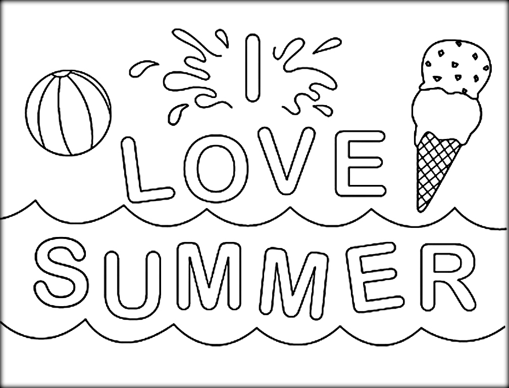 1008x768 Fun Coloring Pages Awesome Summer Coloring Pages Easy To Paint