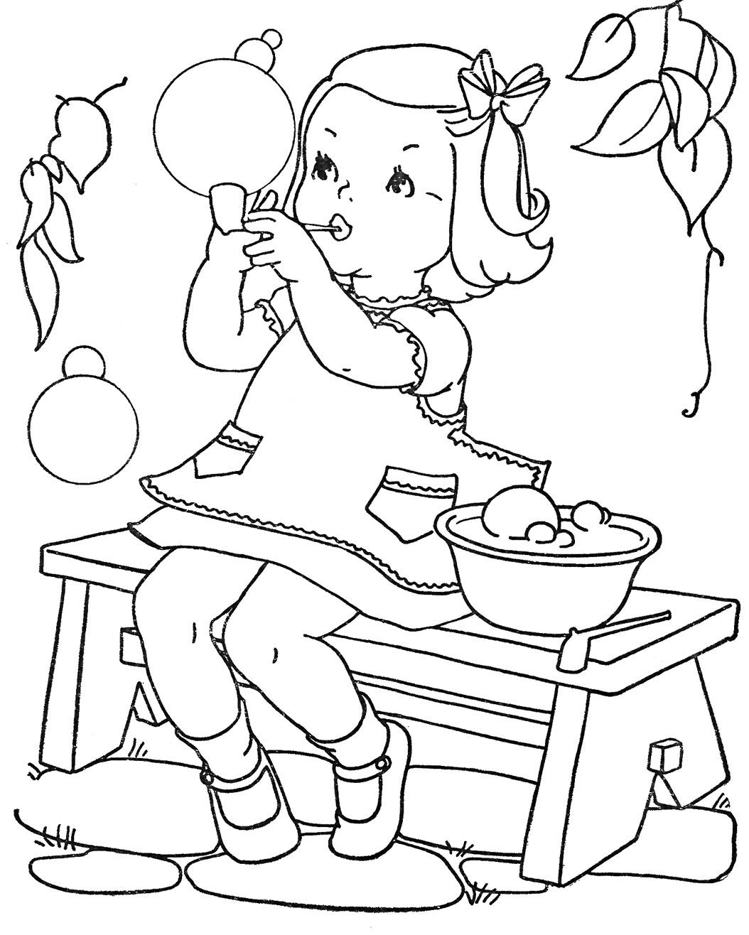 1054x1316 Vintage Coloring Book Images