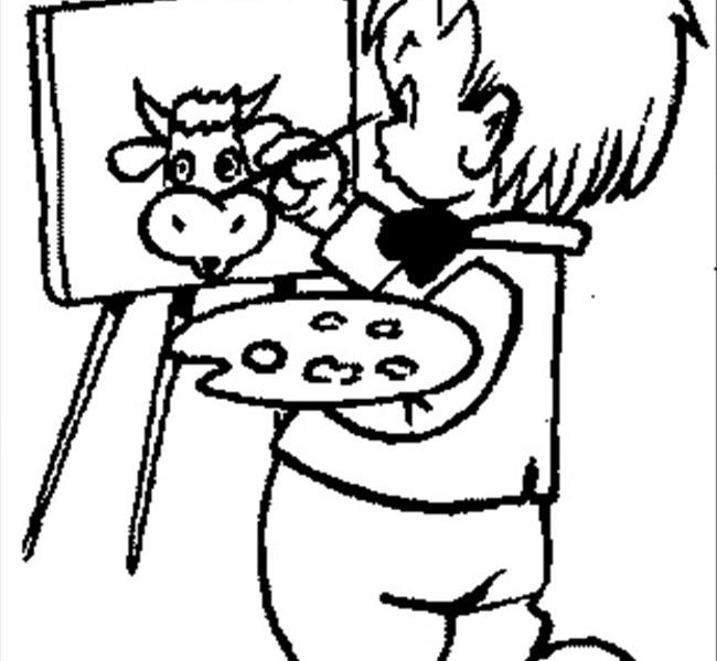 650x600 Art Coloring Pages For Preschoolers Paint Coloring Many