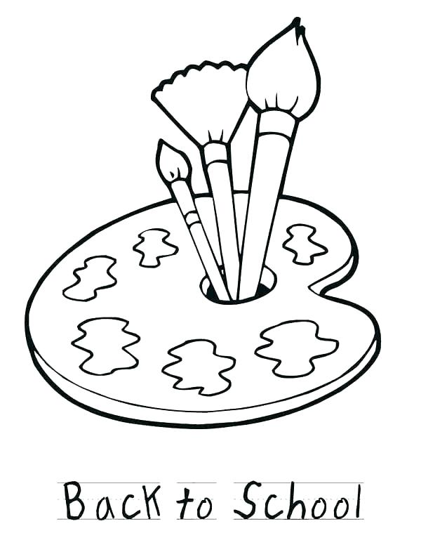 600x776 Paint Coloring Pages Paint Brush Coloring Page Paint Coloring