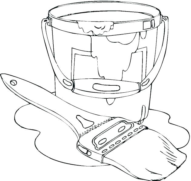 630x598 Paint Brush Coloring Page Paint Brush Coloring Page Paint Brush