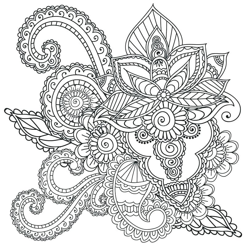 Paisley Adult Coloring Pages at GetDrawings | Free download