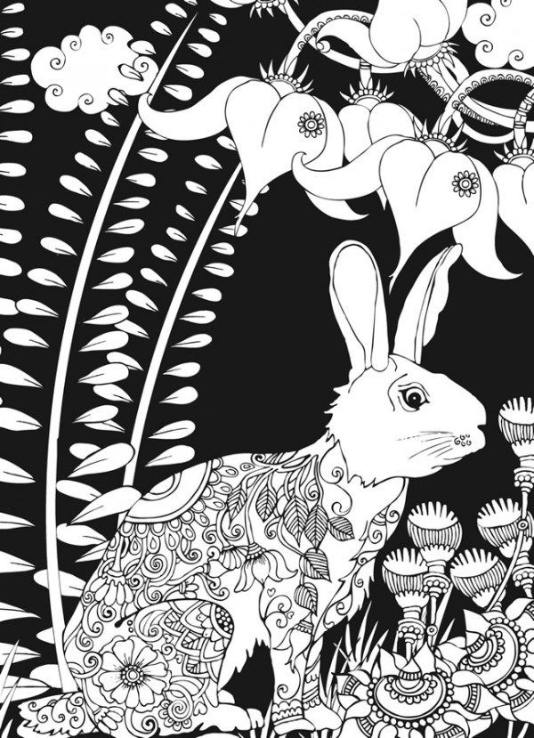 600x829 Freebie Forest Animals Coloring Pages