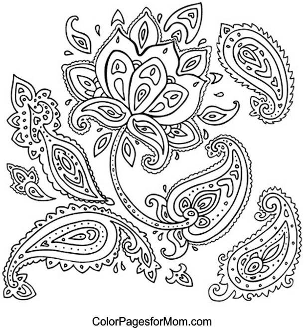 610x658 Paisley Animal Coloring Pages